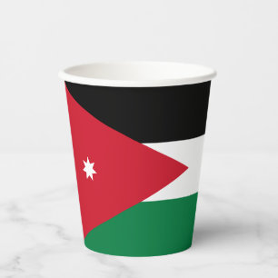 Jordan-Flagge Pappbecher