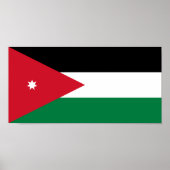 Jordan-Flagge Poster (Vorne)