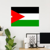 Jordan-Flagge Poster (Heimbüro)