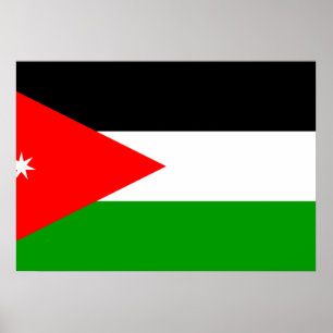 Jordan-Flagge Poster