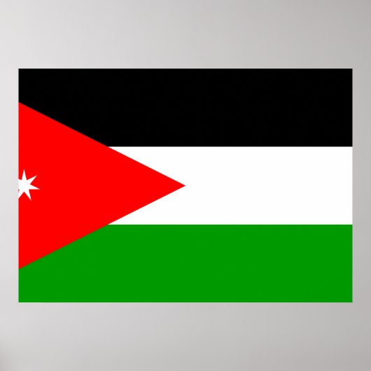 Jordan-Flagge Poster (Vorne)