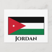 Jordan-Flagge Postkarte (Vorderseite)