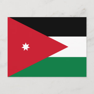 Jordan-Flagge Postkarte