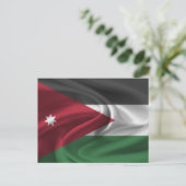 Jordan-Flagge Postkarte (Stehend Vorderseite)
