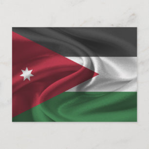 Jordan-Flagge Postkarte