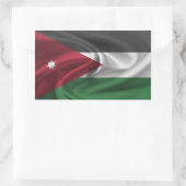 Jordan-Flagge Rechteckiger Aufkleber (Tasche)