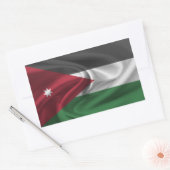 Jordan-Flagge Rechteckiger Aufkleber (Umschlag)