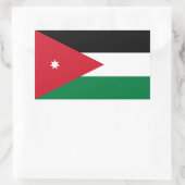 Jordan-Flagge Rechteckiger Aufkleber (Tasche)