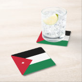 Jordan-Flagge Rechteckiger Pappuntersetzer (Vor Ort)