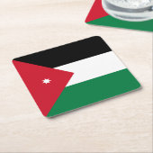 Jordan-Flagge Rechteckiger Pappuntersetzer (angewinkelt)