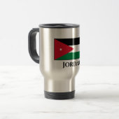 Jordan-Flagge Reisebecher (Vorderseite Links)