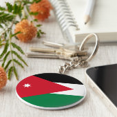 Jordan-Flagge Schlüsselanhänger (Seite)