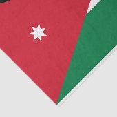 Jordan-Flagge Seidenpapier (Ausschnitt)