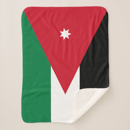 Jordan-Flagge Sherpadecke (Vorderseite)