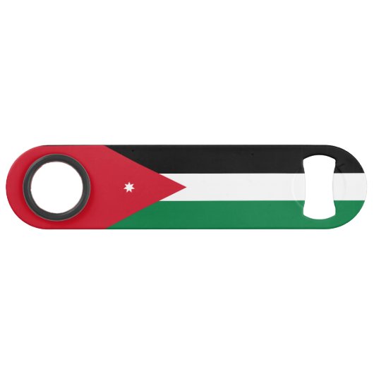 Jordan-Flagge Speed Flaschenöffner (Vorderseite (Horizontal))