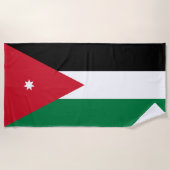 Jordan-Flagge Strandtuch (Vorderseite)