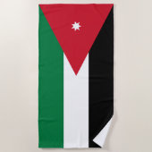 Jordan-Flagge Strandtuch (Vorderseite)