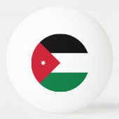 Jordan-Flagge Tischtennisball (Rückseite)