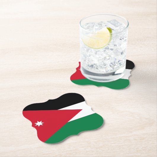 Jordan-Flagge Untersetzer (Vor Ort)