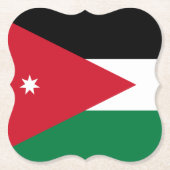Jordan-Flagge Untersetzer (Vorderseite)