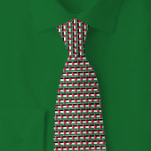 Jordan-Flagge-Ziegelmuster Krawatte