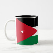 Jordan-Flagge Zweifarbige Tasse (Links)