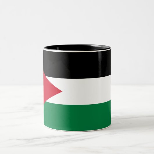 Jordan-Flagge Zweifarbige Tasse (Mittel)