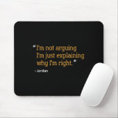 Jordan Gift Quote Funny Birthday Personalisiert Na Mousepad (Mit Mouse)