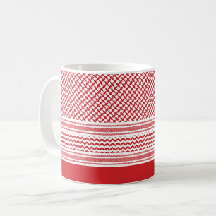Jordan Hatta Styled Red Muster Kaffeetasse