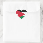 Jordan Heart Sticker, Patriotische jordanische Fla Herz-Aufkleber (Tasche)