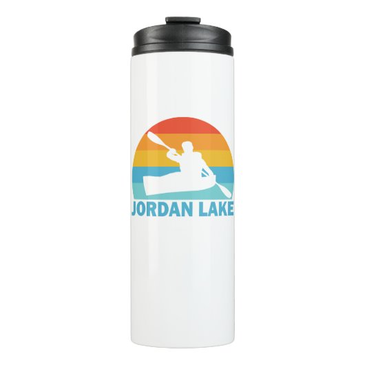 Jordan Lake North Carolina Kayak Thermosbecher (Vorderseite)