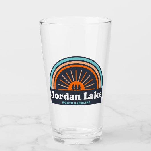 Jordan Lake North Carolina Rainbow Glas (Vorderseite)