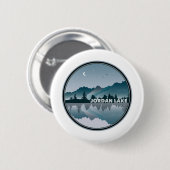 Jordan Lake North Carolina Reflection Button (Vorne & Hinten)