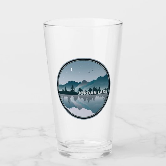 Jordan Lake North Carolina Reflection Glas (Vorderseite)