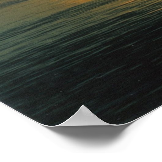 Jordan Lake Sunset Poster (Ecke)