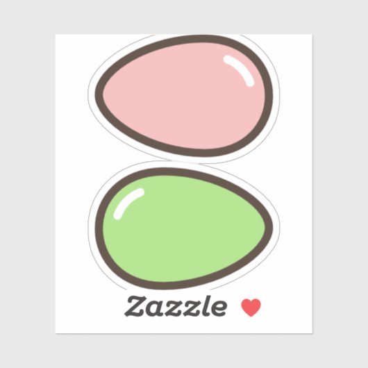 Jordan-Mandel Aufkleber (Blatt)