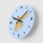 Jordan Map Clock Runde Wanduhr (Winkel)
