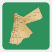 Jordan Map Sticker (Vorderseite)