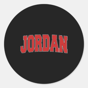 Jordan Mn Minnesota Varsity-Stil USA Vintage-Sport Runder Aufkleber