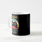 Jordan Name Gift - Personalisierter Legendärer Gam Kaffeetasse (Vorderseite Links)