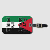 Jordan National Flag Funny Patriotic Gepäckanhänger (Vorderseite (Horizontal))