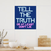 Jordan Peterson: Erzähl die Wahrheit... Poster (Küche)