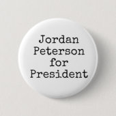 Jordan Peterson für Präsident Button (Vorderseite)