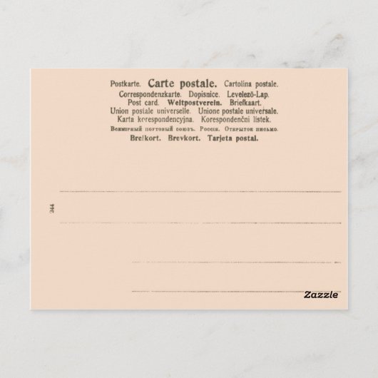 Jordan, Petra, die nabateischen Steinhackgräber Postkarte (Rückseite)