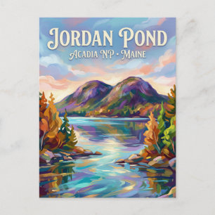 Jordan Pond, Acadia NP USA -> Jordan-Teich, Acadia Postkarte