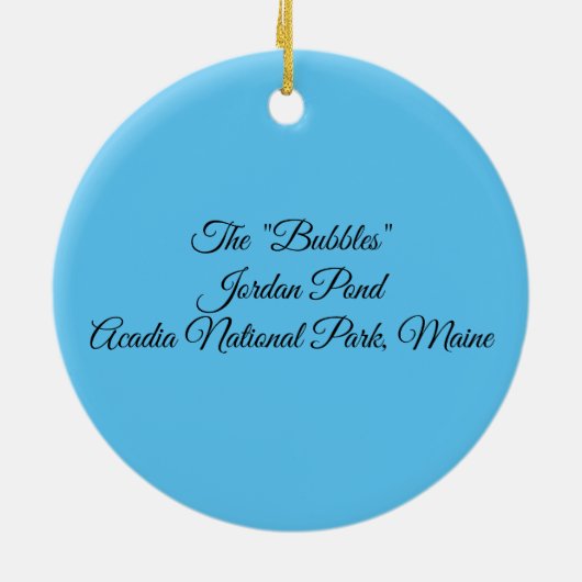 Jordan Pond Bubbles Ornament (Hinten)