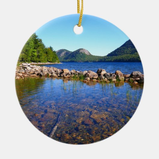Jordan Pond I im Acadia National Park Keramik Ornament (Vorne)