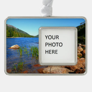 Jordan Pond II im Acadia National Park Rahmen-Ornament Silber