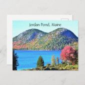 Jordan Pond Maine Postcard Postkarte (Vorne/Hinten)