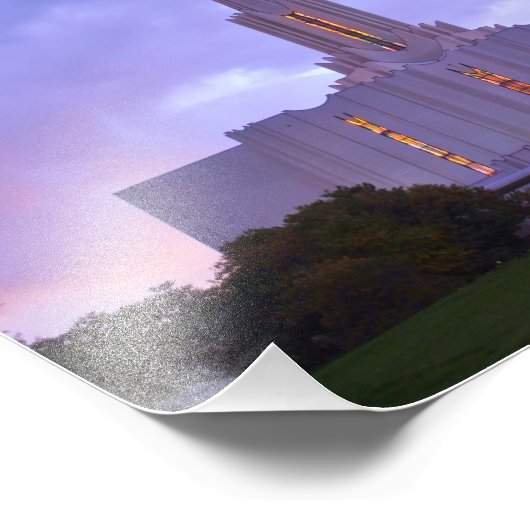 Jordan River LDS Temple Fotodruck (Ecke)